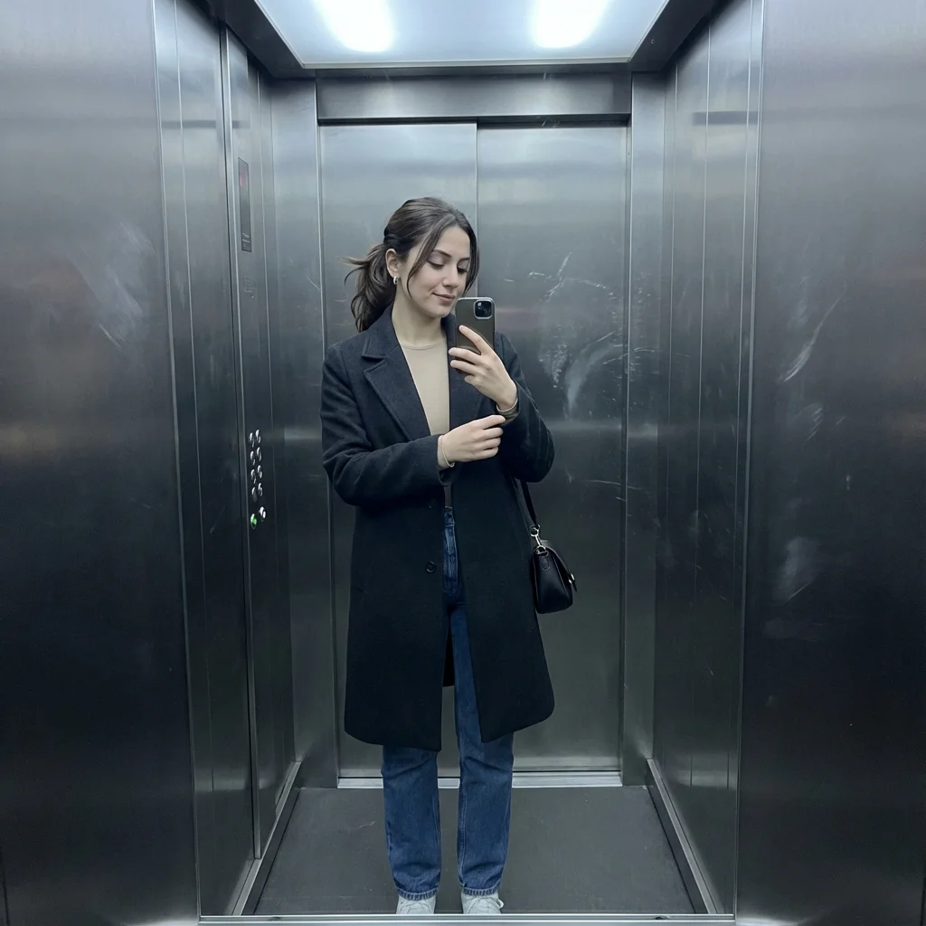 Elevator Mirror OOTD (full-body)